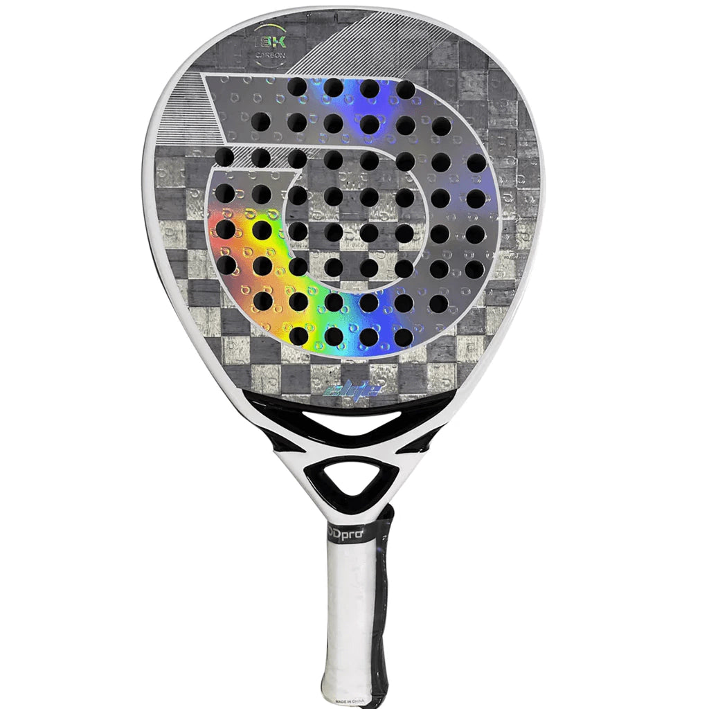Pala de Padel ODPRO Elite White 18K Eva Soft + + Estuche Exclusivo de Regalo