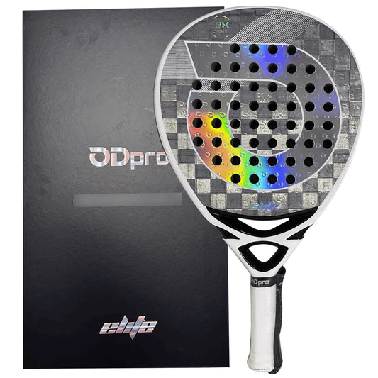 Pala de Padel ODPRO Elite White 18K Eva Soft + + Estuche Exclusivo de Regalo